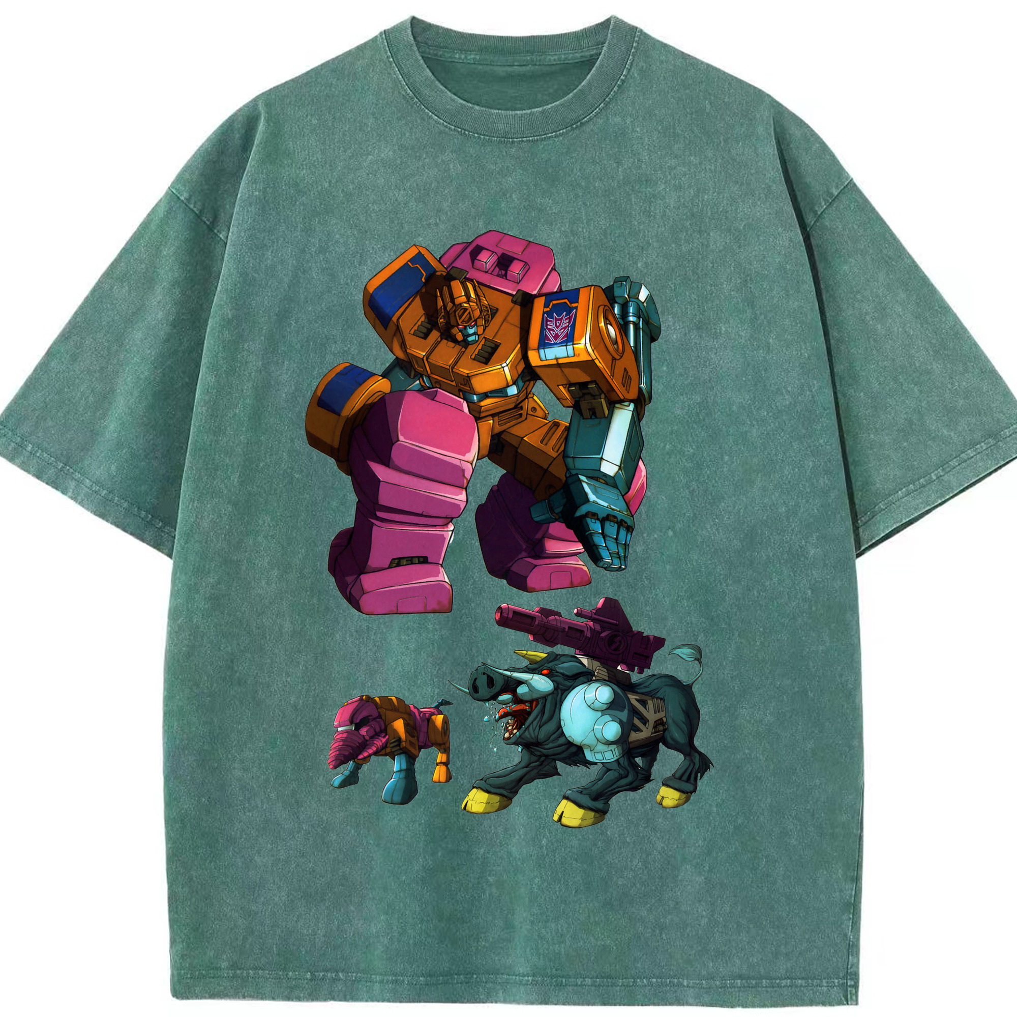 （画像用）  綿100% ヴィンテージ風 半袖Tシャツ（フロントプリント）